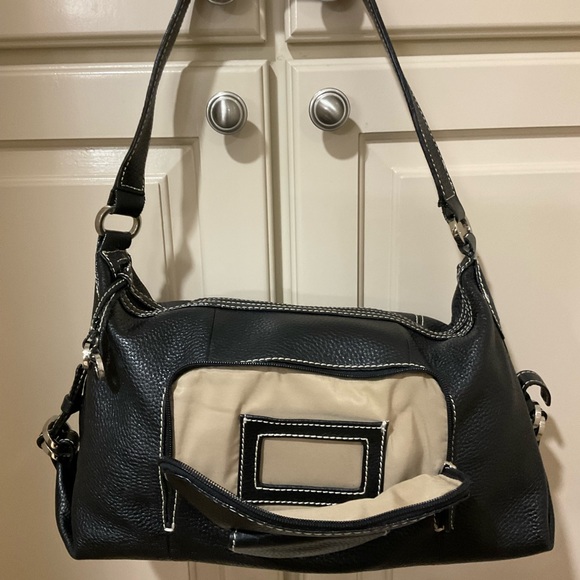 Tignanello black leather shoulder bag - Picture 5 of 9